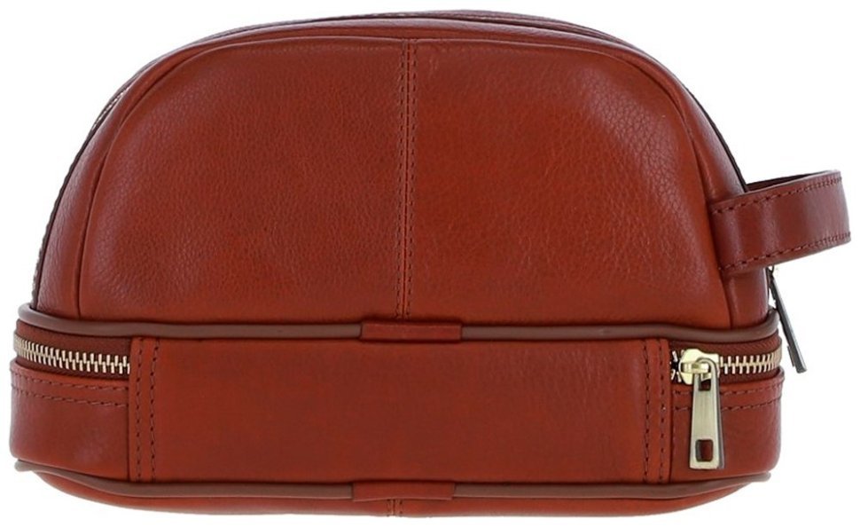 Вместительный мужской несессер из натуральной кожи с ручкой Ashwood PL41 рыжего цвета 95462 фото №6 Вместительный мужской несессер из натуральной кожи с ручкой Ashwood PL41 рыжего цвета 95462 modnotak фото №6
