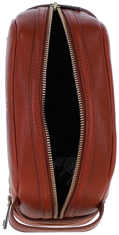 Вместительный мужской несессер из натуральной кожи с ручкой Ashwood PL41 рыжего цвета 95462 фото №7 Вместительный мужской несессер из натуральной кожи с ручкой Ashwood PL41 рыжего цвета 95462 modnotak фото №7