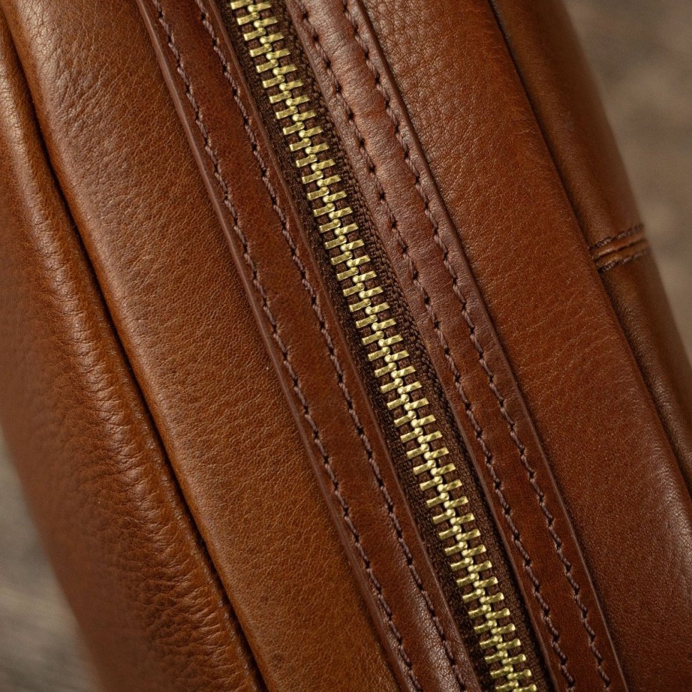 Вместительный мужской несессер из натуральной кожи с ручкой Ashwood PL41 рыжего цвета 95462 фото №13 Вместительный мужской несессер из натуральной кожи с ручкой Ashwood PL41 рыжего цвета 95462 modnotak фото №13