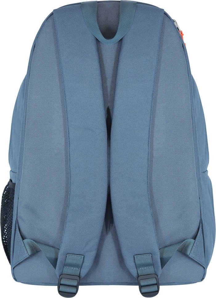 Сірий текстильний рюкзак великого розміру на блискавці Bagland Stylish 55762