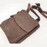 Чоловіча стильна сумка коричневого кольору VATTO (11704) - 8