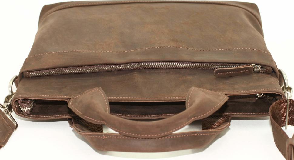 Чоловіча вінтажна сумка коричневого кольору VATTO (11903)
