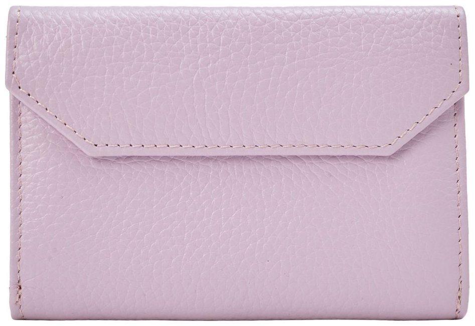 Женский кожаный кошелек на кнопке с монетницей Desisan 106662 сиреневого цвета modnotak фото №2