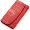 Червоний гаманець з шліфованої шкіри морського ската STINGRAY LEATHER (024-18088) - 1