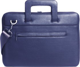 Кожаная сумка для ноутбука синяя MacBook 13 Issa Hara B13 (13-00)