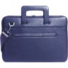 Шкіряна сумка для ноутбука в синьому забарвленні MacBook 13 Issa Hara (21156) - 1