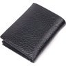 Черное мужское портмоне из натуральной зернистой кожи без фиксации KARYA (2421364) - 2