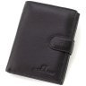 Чоловіче портмоне з натуральної шкіри чорного кольору під документи ST Leather 1767362 - 1