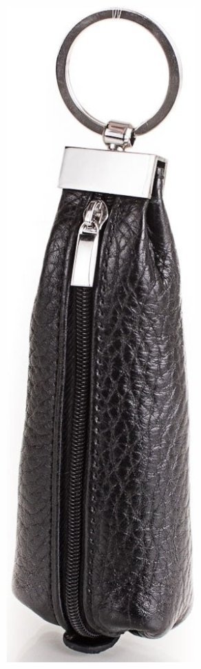 Якісна ключниця із натуральної фактурної шкіри Desisan 107562 чорного кольору modnotak фото №1