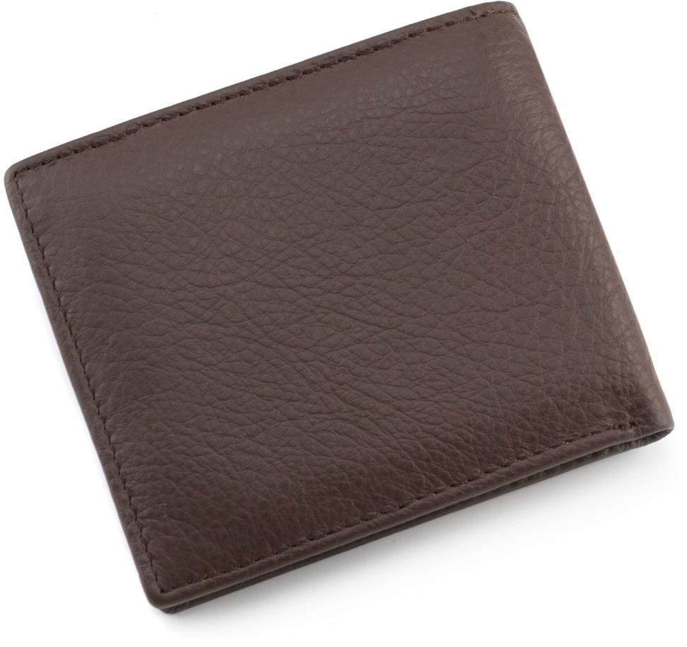 Коричневий чоловічий гаманець на магнітах ST Leather (16526)