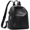 Женский кожаный рюкзак черного цвета на два отделения Olivia Leather 77562 - 1