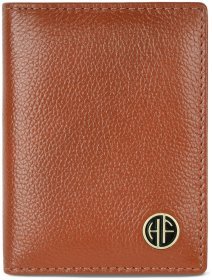 Коричневый картхолдер из кожи флотар на кнопке Hammonds Flycatcher CC606 с RFID защитой 107962