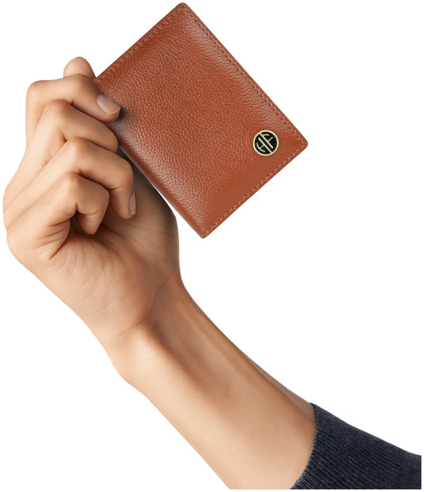 Коричневый картхолдер из кожи флотар на кнопке Hammonds Flycatcher CC606 с RFID защитой 107962 фото №6 Коричневый картхолдер из кожи флотар на кнопке Hammonds Flycatcher CC606 с RFID защитой 107962 modnotak фото №6