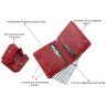 Червоний шкіряний гаманець ручної роботи Grande Pelle (13021) - 4