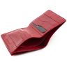Червоний шкіряний гаманець ручної роботи Grande Pelle (13021) - 3