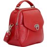 Красная компактная женская сумка из качественной кожи на змейке Issa Hara Рената (27025) - 3