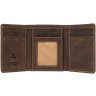 Вінтажний гаманець потрійного складання з натуральної шкіри коричневого кольору Visconti Apache 69162 - 4