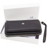 Великий чорний жіночий гаманець з якісної шкіри ST Leather (14048) - 6