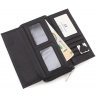 Великий чорний жіночий гаманець з якісної шкіри ST Leather (14048) - 5