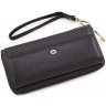 Великий чорний жіночий гаманець з якісної шкіри ST Leather (14048) - 3