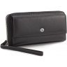 Великий чорний жіночий гаманець з якісної шкіри ST Leather (14048) - 1