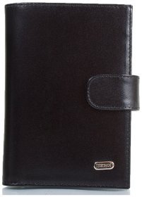 Чорна обкладинка під автодокументи з натуральної шкіри гладкого типу Desisan 79862