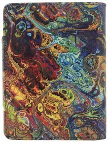 Мультицветной женский кошелек из натуральной кожи на кнопке Desisan 79962