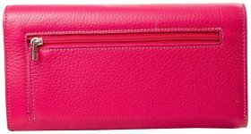 Рожевий жіночий довгий гаманець із натуральної шкіри флотар Desisan 81063