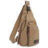 Чоловічий слінг-рюкзак із щільного текстилю кольору хакі Monsen 71763 - 1