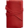 Жіночий шкіряний блокнот (Софт-бук) червоного кольору на хлястиці - BlankNote (41963) - 1