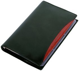 Кожаный блокнот органайзер Prestige зеленого цвета Vip Collection 102563