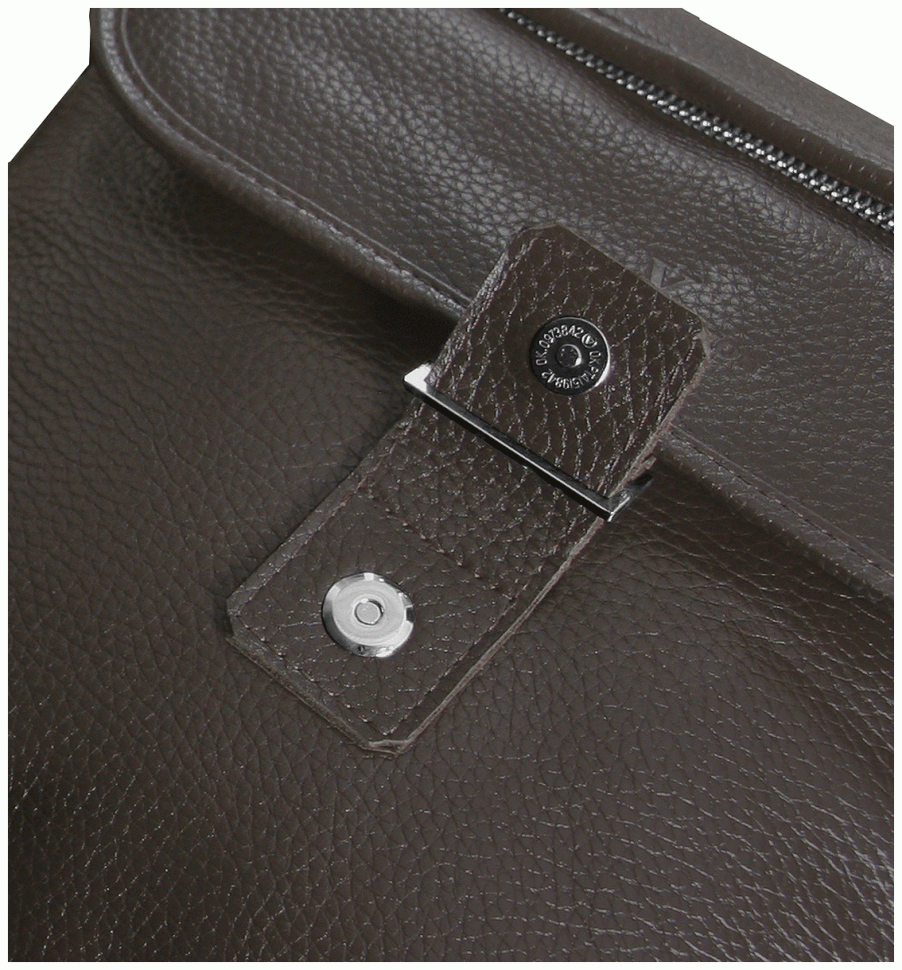 Мужская сумка планшет из натуральной кожи через плечо с клапаном на магните Vip Collection коричневого цвета 102663 фото №9 Мужская сумка планшет из натуральной кожи через плечо с клапаном на магните Vip Collection коричневого цвета 102663 modnotak фото №9