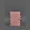 Жіночий рожевий шкіряний блокнот (Софт-бук) із датованим блоком BlankNote (42663) - 2