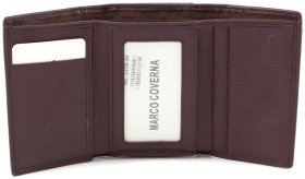 Компактный кожаный кошелек на магнитах Marco Coverna (18018)