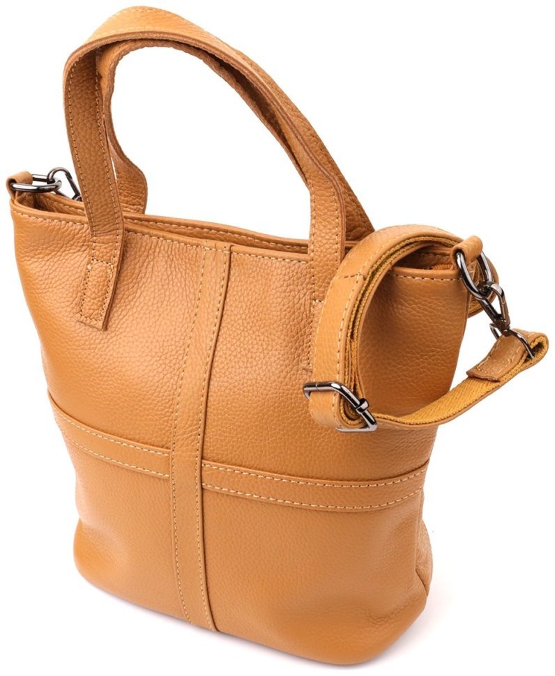 Яркая вместительная женская сумка рыжего цвета из кожи флотар Vintage 103163 фото №1 Яркая вместительная женская сумка рыжего цвета из кожи флотар Vintage 103163 modnotak фото №1