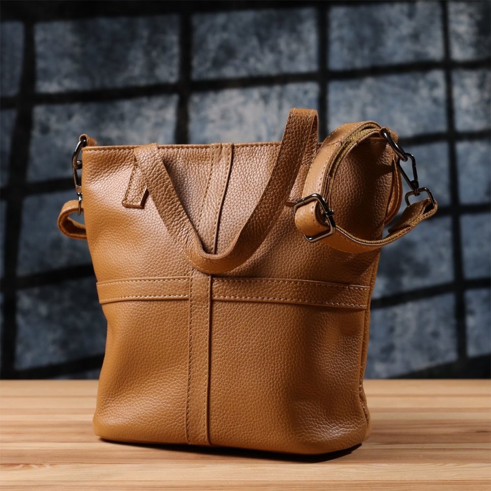 Яркая вместительная женская сумка рыжего цвета из кожи флотар Vintage 103163 фото №10 Яркая вместительная женская сумка рыжего цвета из кожи флотар Vintage 103163 modnotak фото №10