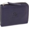Повсякденний гаманець з гладкої шкіри темно-синього кольору Grande Pelle (13314) - 5