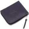 Повсякденний гаманець з гладкої шкіри темно-синього кольору Grande Pelle (13314) - 2