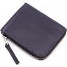 Повсякденний гаманець з гладкої шкіри темно-синього кольору Grande Pelle (13314) - 3