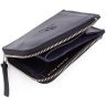 Повсякденний гаманець з гладкої шкіри темно-синього кольору Grande Pelle (13314) - 4