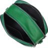 Женская зеленая сумка-кроссбоди из натуральной кожи на два отделения Vintage (2422113) - 3