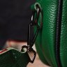 Женская зеленая сумка-кроссбоди из натуральной кожи на два отделения Vintage (2422113) - 7