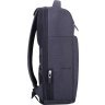 Чорний чоловічий рюкзак з якісного текстилю з відсіком під ноутбук Bagland (53863) - 2