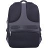 Чорний чоловічий рюкзак з якісного текстилю з відсіком під ноутбук Bagland (53863) - 5