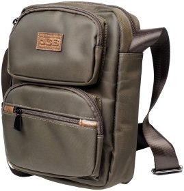 Мужская повседневная сумка из качественного нейлона через плечо JCB B32 зеленого цвета 93963