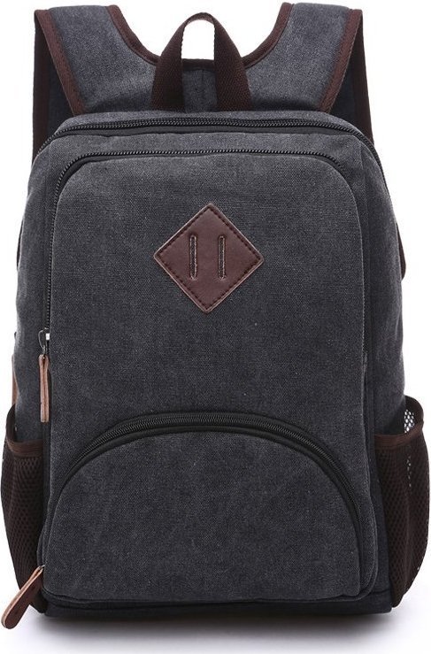 Повсякденний рюкзак з текстилю чорного кольору Vintage (20074)
