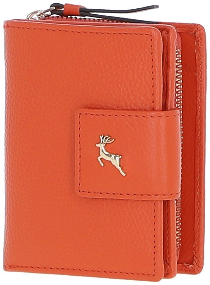 Яркое женское кожаное портмоне Ashwood 94463 (оранжевое) modnotak фото №3