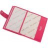 Рожева обкладинка для паспорта з натуральної шкіри з фіксацією KARYA (443-040) - 4