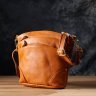 Яркая женская сумка рыжего цвета из натуральной фактурной кожи Vintage 94863 фото №8 Яркая женская сумка рыжего цвета из натуральной фактурной кожи Vintage 94863 modnotak фото - 8