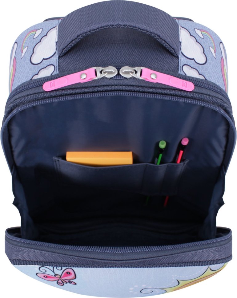 Яскравий шкільний рюкзак для дівчаток із зносостійкого текстилю Bagland (55363)